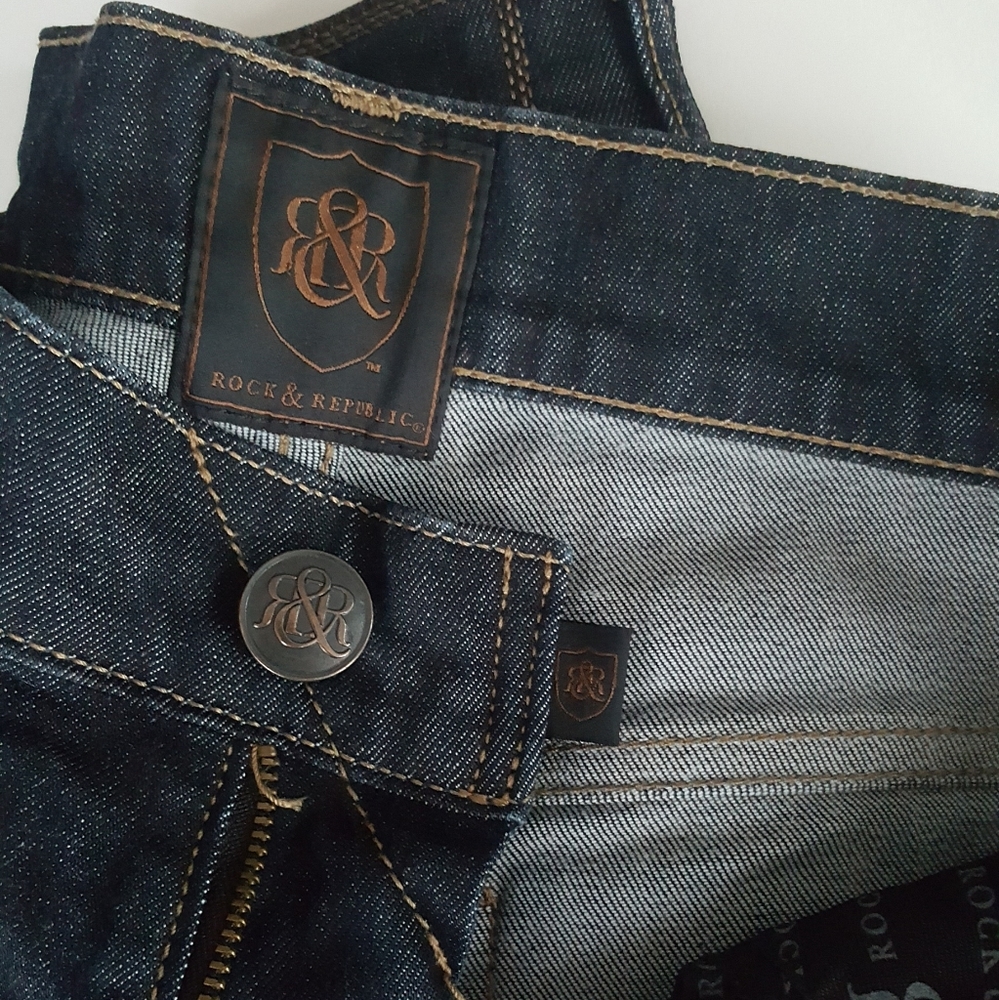 Rock & Republic Men's Neil Straight Jeans. Size 30×30 - Picture 5 of 7
